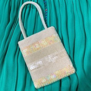 SEQUINED evening bag special occasion mini bag snap closure